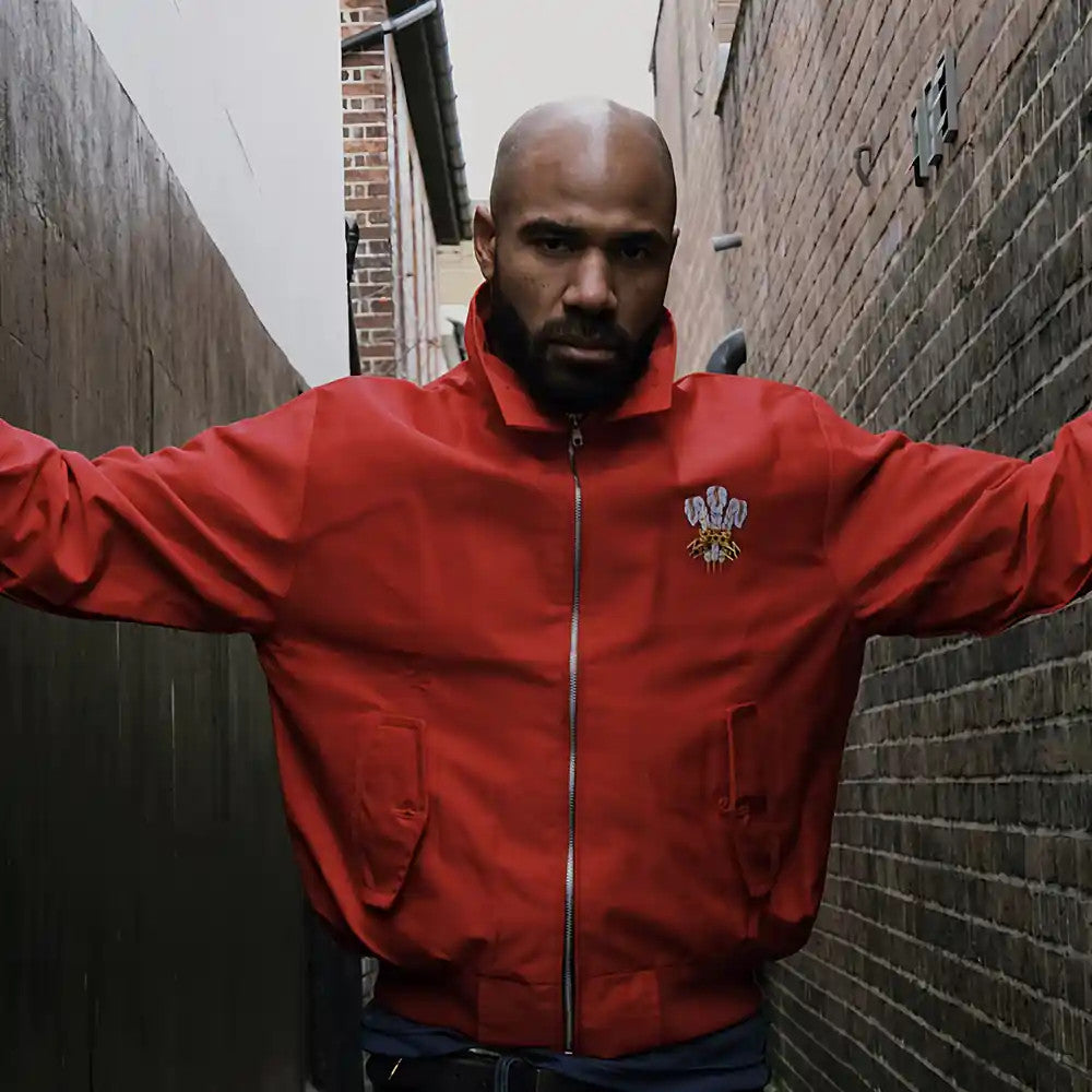 Wales Rugby Red Harrington Jacket_2